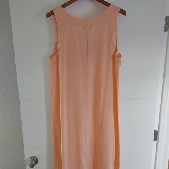 Women's MAXI Linen Dress Size: L - Picture 3 of 16